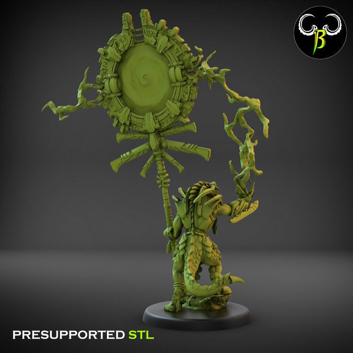 Stellar Portal Bearer by Clay Beast Creations | Tabletop RPG Miniature Figures