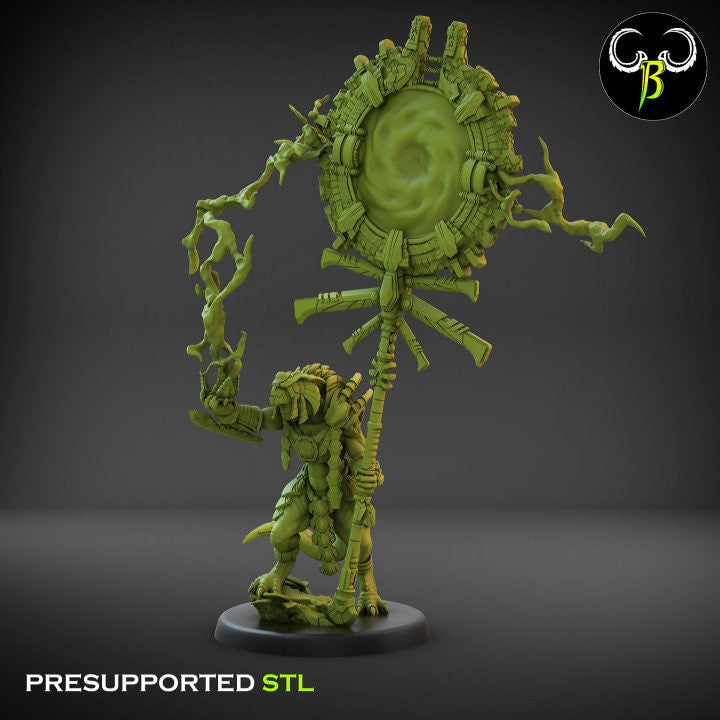 Stellar Portal Bearer by Clay Beast Creations | Tabletop RPG Miniature Figures