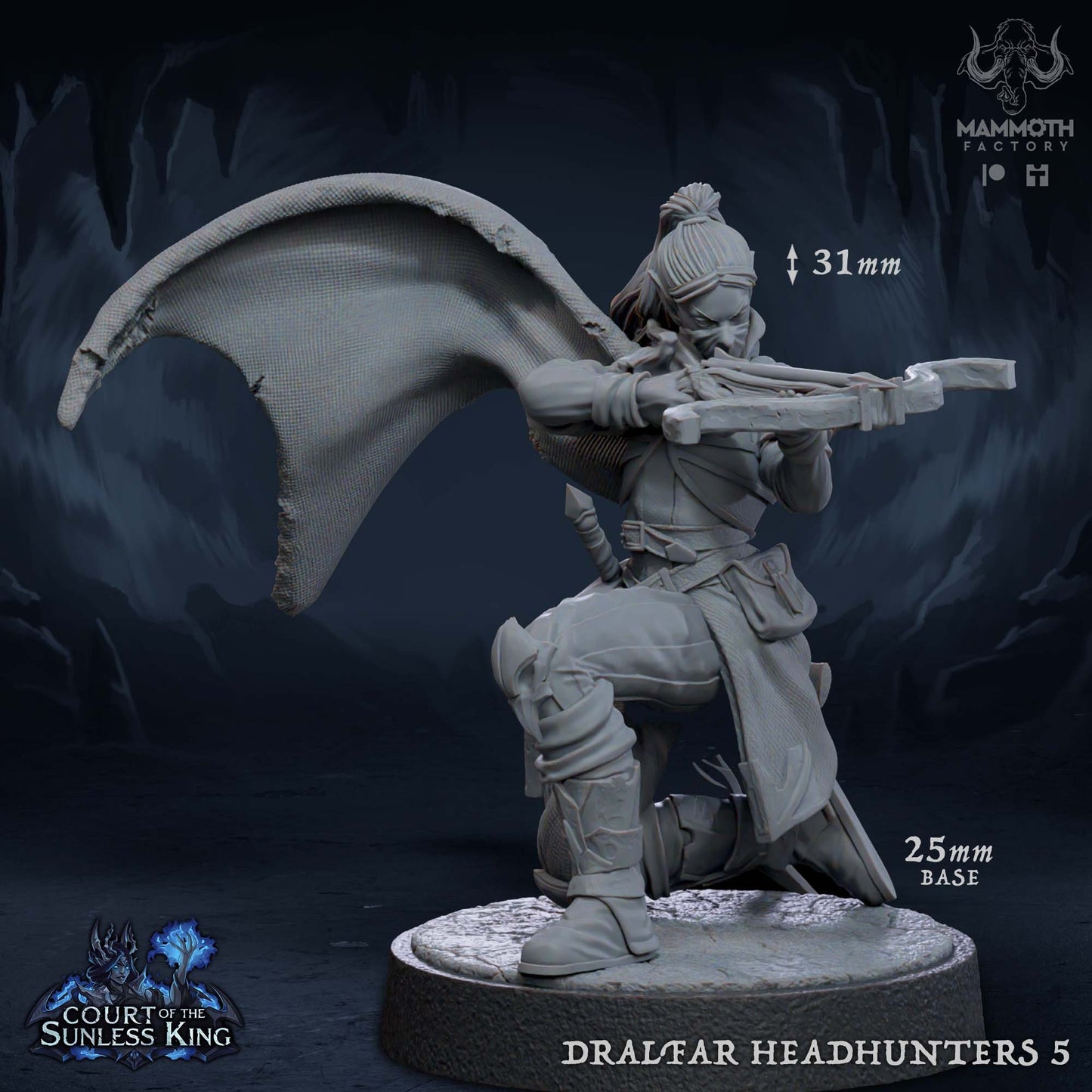 Dralfar Headhunters by Mammoth Factory | Tabletop RPG Miniature Figures