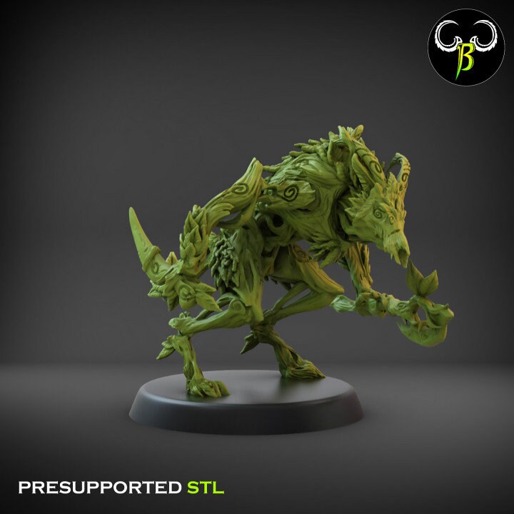 Ferocious Spirit Axe Squad by Clay Beast Creations | Tabletop RPG Miniature Figures