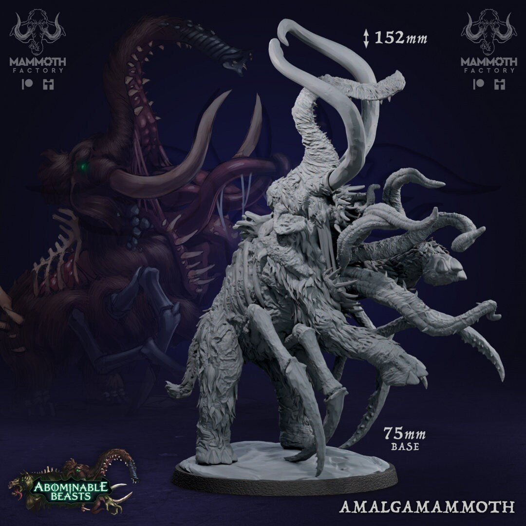 Amalgamammoth by Mammoth Factory | Tabletop RPG Miniature Figures