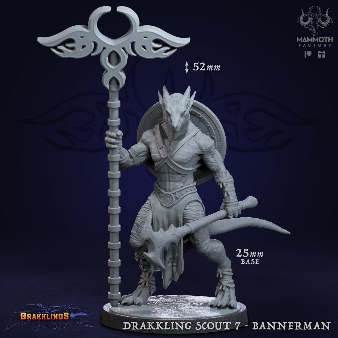 Drakkling Scouts by Mammoth Factory | Tabletop RPG Miniature Figures