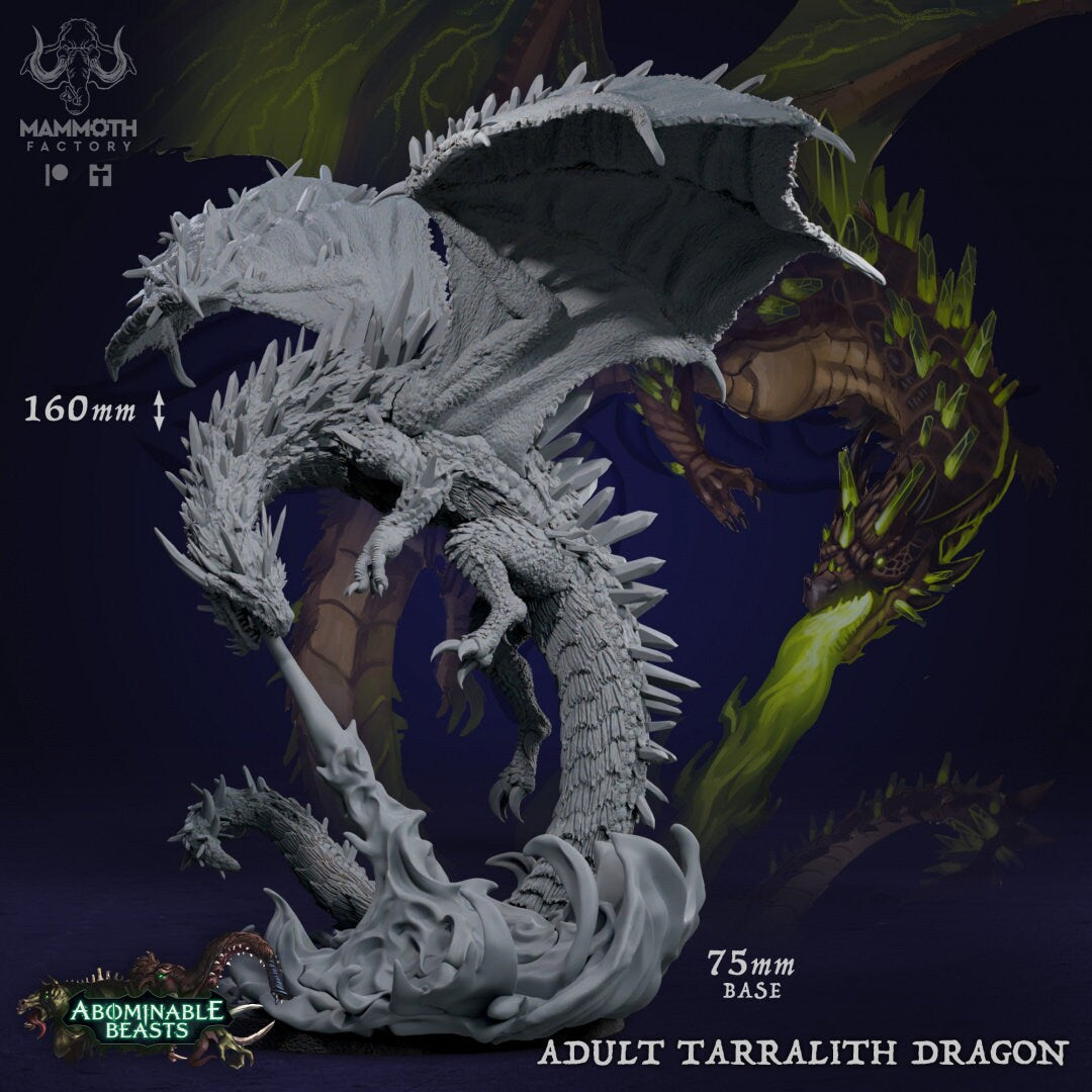 Adult Tarralith Dragon by Mammoth Factory | Tabletop RPG Miniature Figures