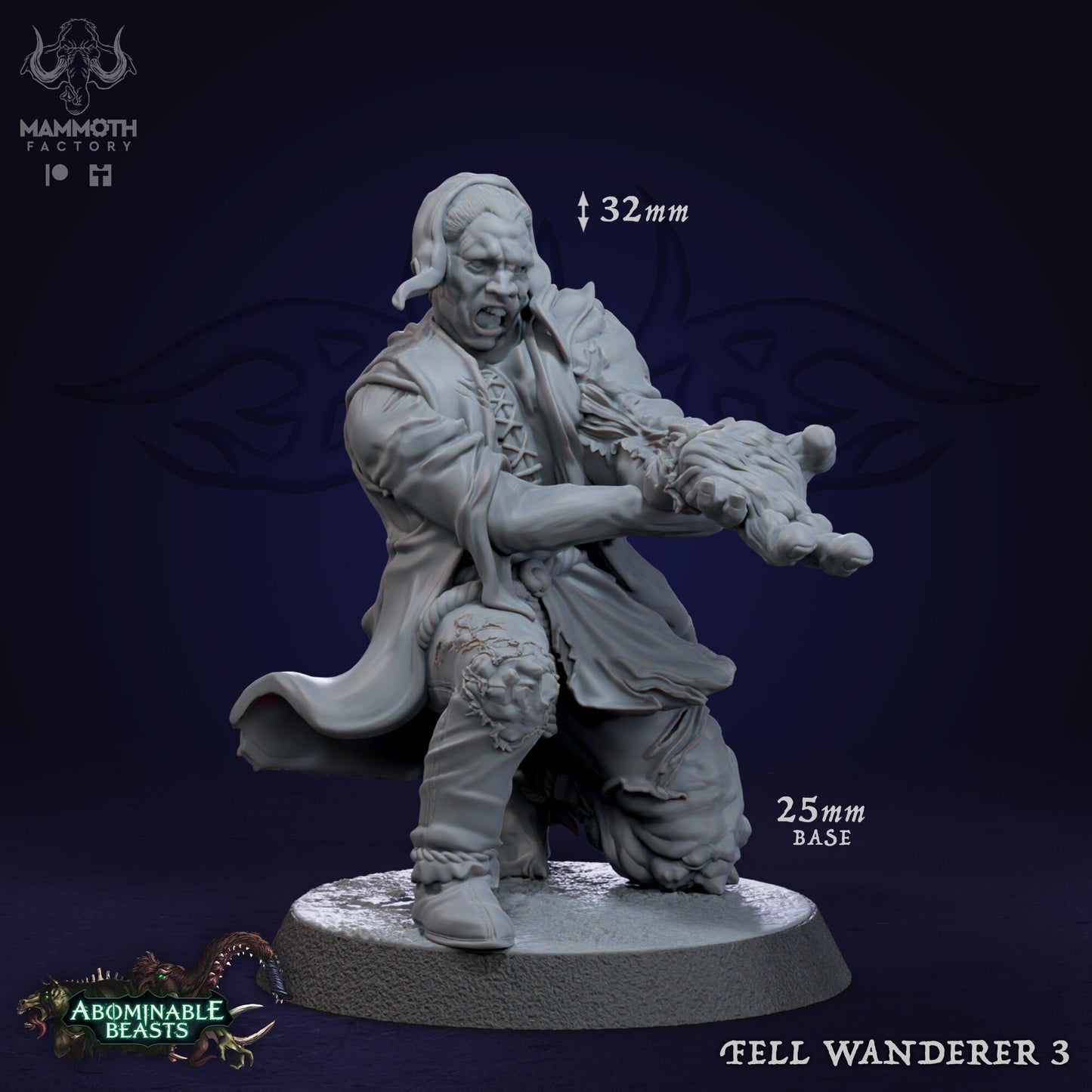 Fell Wanderer by Mammoth Factory | Tabletop RPG Miniature Figures